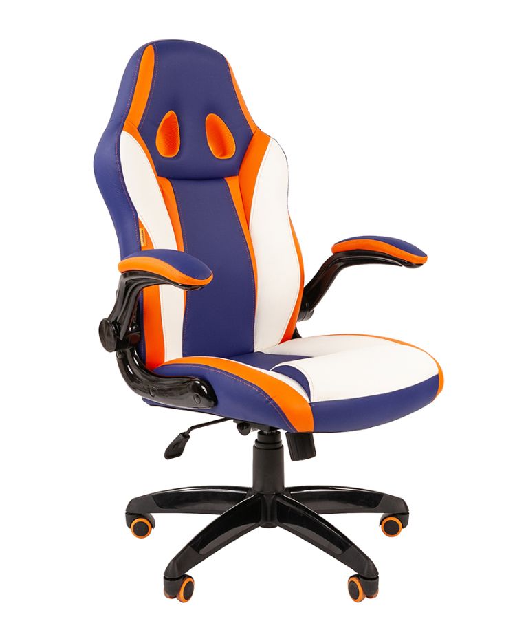 Популярное геймерское кресло с яркой трехцветной обивкой - CHAIRMAN GAME 15 MIXCOLOR!