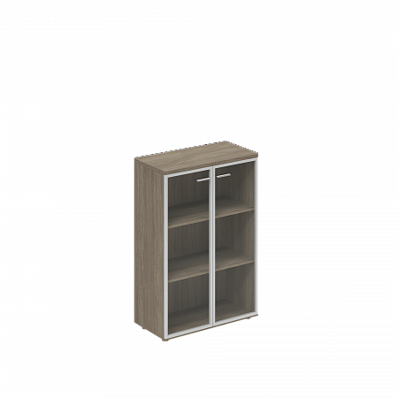 Шкаф средний WN.801 (800х400х1200) со стеклом, з.ст HDF