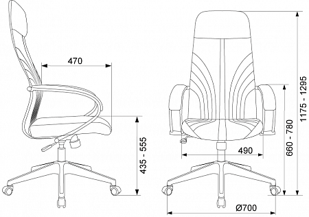 Бюрократ CH-610 fabric