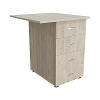 Тумба приставная с замком ТФ216 (600х600х750)