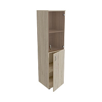 Шкаф узкий, низкий с бронз.стеклом ЛФ229 (400х406х1610)