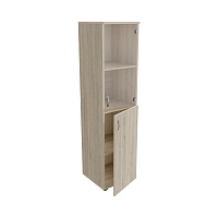 Шкаф узкий, низкий с прозр. стеклом ЛФ229 (400х406х1610)