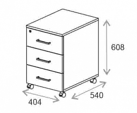 Тумба мобильная Everprof EVO Арт.254т001 (406х540х608)