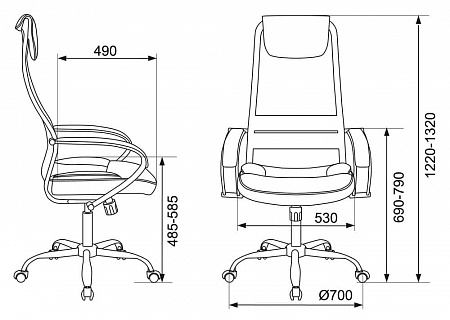 Бюрократ CH-608SL/BLACK Бюрократ CH-608SL/BLACK