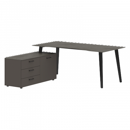 Стол рук. с тумбой левый JCT 1818 L (1800х1800х750) Стол рук. с тумбой левый JCT 1818 L (1800х1800х750)