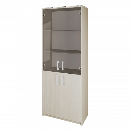 Стеллаж А-310 двери стеклянные тон (77Х37Х200)