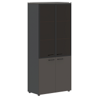 Шкаф комбинированный со стеклом в раме JHC 85.7 (856х452х1949)